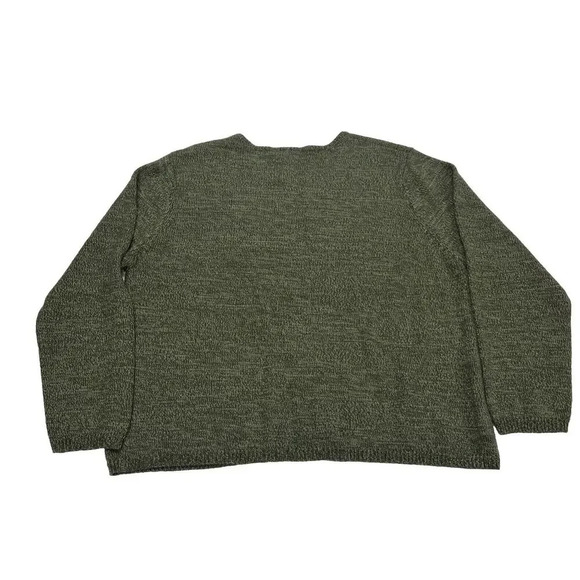 Koret Women’s Floral Wool Blend Embroidery Knit Sweater Green Sz XL Grannycore - Picture 5 of 10